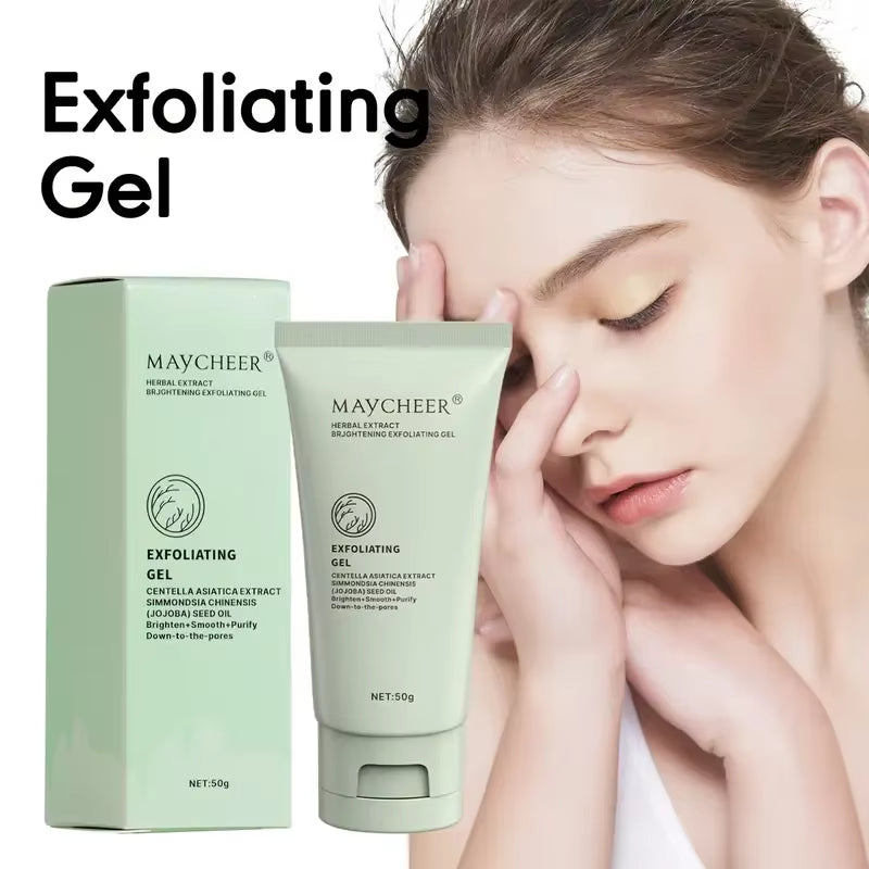 Herbal Extract Exfoliating Gel, Cleansing Scrub Gel, Facial Deep Cleansing Pores and Exfoliation,Moisturizing Skin Care Products