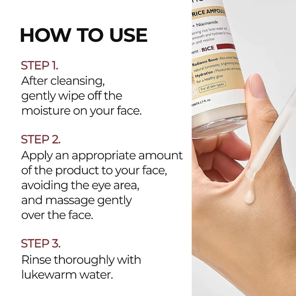 Dr. Melaxin Korean Black Rice Peeling Ampoule Exfoliating Face Remove Dead Skin Cells Blackheads Moisturizing Facial Skincare