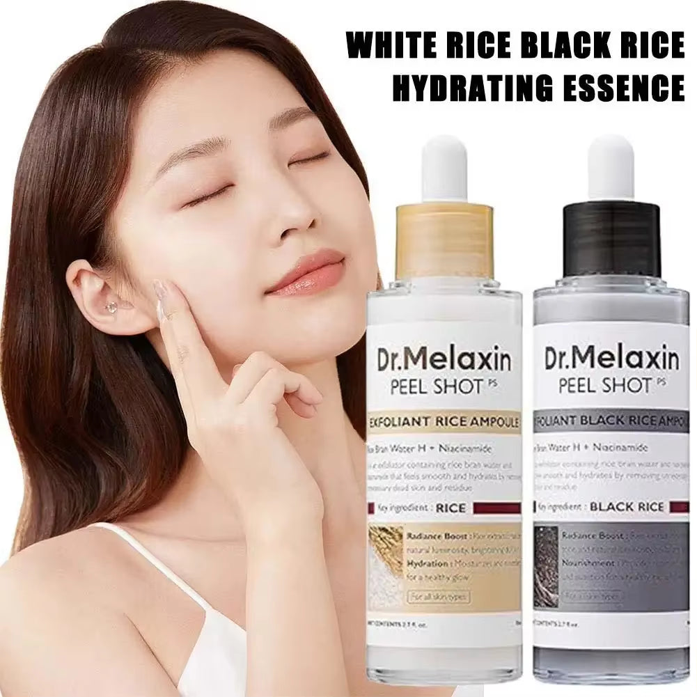 Dr. Melaxin Korean Black Rice Peeling Ampoule Exfoliating Face Remove Dead Skin Cells Blackheads Moisturizing Facial Skincare