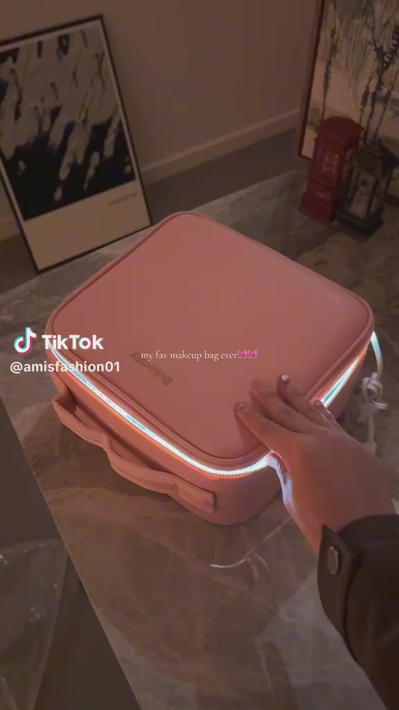 LED Mirror Makeup Case