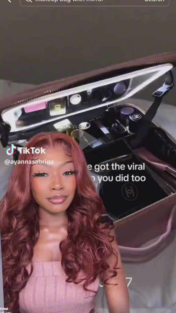 LED Mirror Makeup Case